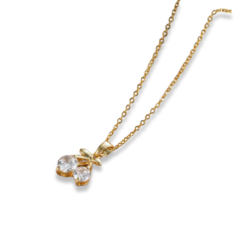 Gold Cherry Necklace