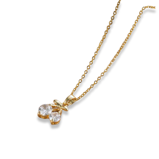 Gold Cherry Necklace